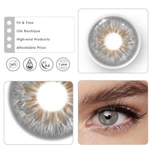 Eyemi Crush Grey Prescription Colored Contact Lenses