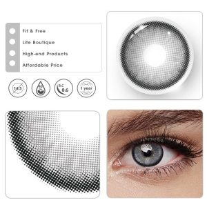 Eyemi Norko Grey Prescription Colored Contact Lenses