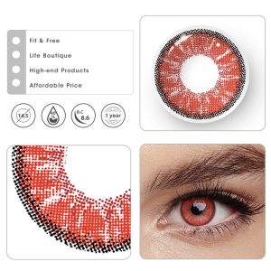 Eyemi Magic Hour II Vika Ruby Prescription Colored Contact Lenses