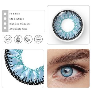 Coloredeye Wild Nature Blue Prescription Colored Contact Lenses