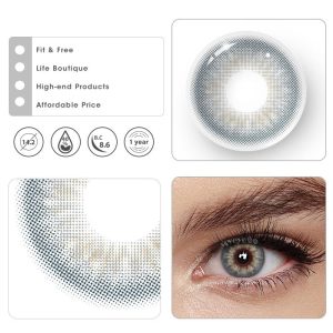 Eyemi DNA II Blue Grey Prescription Colored Contact Lenses