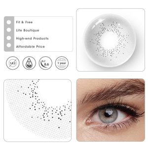 Eyemi Ocean Grey Prescription Colored Contact Lenses