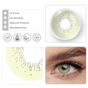 Eyemi Ocean Brown Green Prescription Colored Contact Lenses