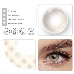 Eyemi Hid II Ocre Prescription Colored Contact Lenses