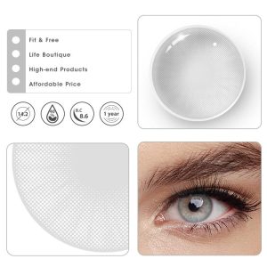 Coloredeye Hid II Ice Prescription Colored Contact Lenses