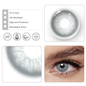 Eyemi Unspoken Mirage Grey Prescription Colored Contact Lenses
