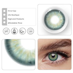 Eyemi Aegean Sea II Green Prescription Colored Contact Lenses