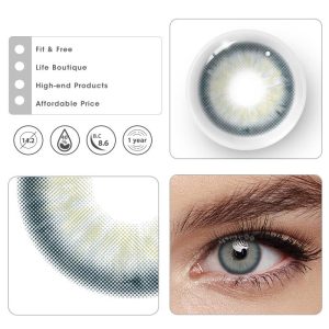 Eyemi Aegean Sea II Grey Prescription Colored Contact Lenses