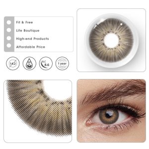 Eyemi New York III Brown Prescription Colored Contact Lenses