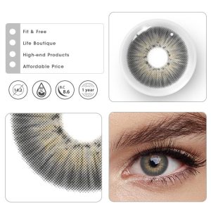 Eyemi New York III Grey Prescription Colored Contact Lenses