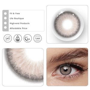 Eyemi Deepwater Zone Brown Prescription Colored Contact Lenses