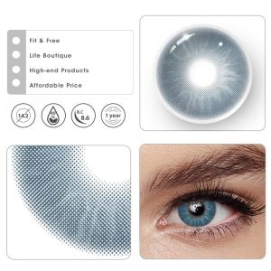 Eyemi Eros Blue Prescription Colored Contact Lenses