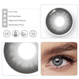 Eyemi Dolly Grey Prescription Colored Contact Lenses