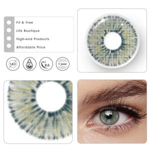 Eyemi Van Gogh Green Prescription Colored Contact Lenses