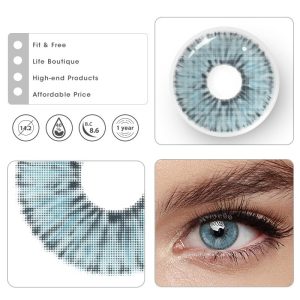 Eyemi Van Gogh Blue Prescription Colored Contact Lenses