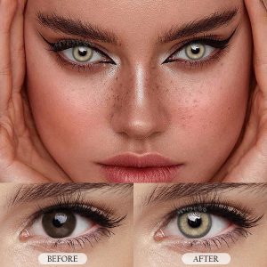 Eyemi Fox's Eye Brown Prescription Colored Contact Lenses