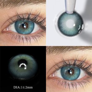 Eyemi Neo Glamour Blue Green Prescription Colored Contact Lenses