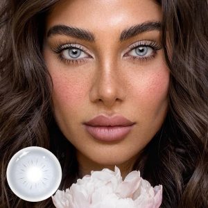 Eyemi Neo Sunflower Grey Prescription Colored Contact Lenses