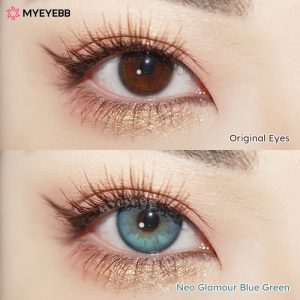Eyemi Neo Glamour Blue Green Prescription Colored Contact Lenses