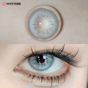 Eyemi Neo Sunflower Grey Prescription Colored Contact Lenses