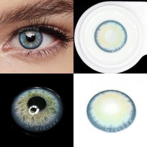Eyemi Tyrande Blue Prescription Colored Contact Lenses