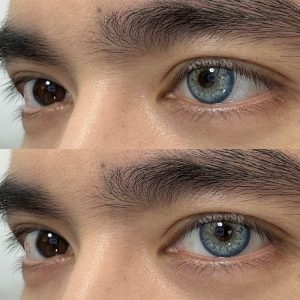 Eyemi Tyrande Blue Prescription Colored Contact Lenses