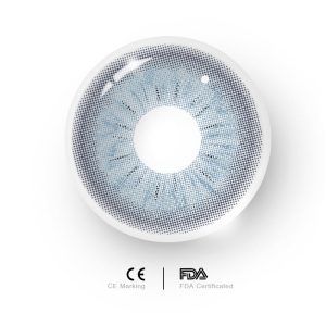 Eyemi Neo Sunflower Blue Prescription Colored Contact Lenses