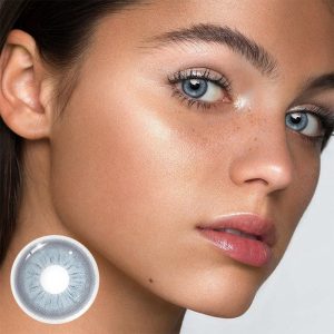 Eyemi Neo Sunflower Blue Prescription Colored Contact Lenses