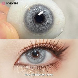 Eyemi Neo Sunflower Grey Prescription Colored Contact Lenses