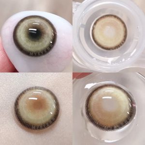 Coloredeye Cyber Gold Brown Prescription Cosplay Colored Contact Lenses