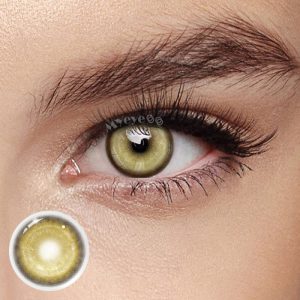 Eyemi Cyber Gold Brown Prescription Cosplay Colored Contact Lenses
