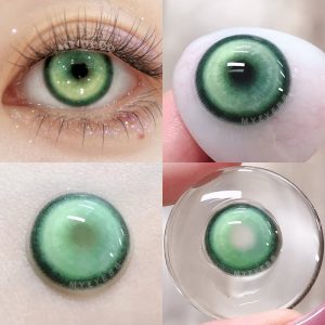 Eyemi Cyber Green Prescription Cosplay Colored Contact Lenses