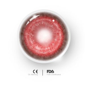 Coloredeye Cyber Red Prescription Cosplay Colored Contact Lenses