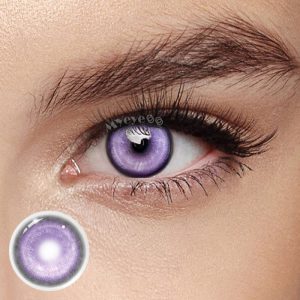 Eyemi Cyber Violet Prescription Cosplay Colored Contact Lenses