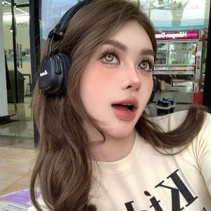 Eyemi Cyber Gold Brown Prescription Cosplay Colored Contact Lenses