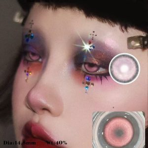 Eyemi Cyber Pink Prescription Cosplay Colored Contact Lenses