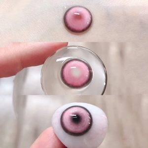 Eyemi Cyber Pink Prescription Cosplay Colored Contact Lenses