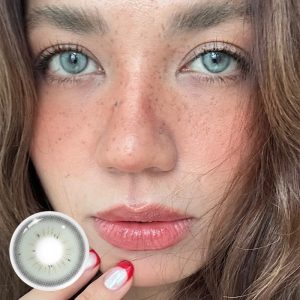 Eyemi Bubble Blue Prescription Colored Contact Lenses