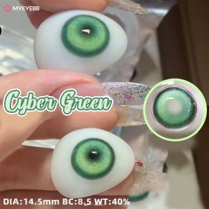 Eyemi Cyber Green Prescription Cosplay Colored Contact Lenses