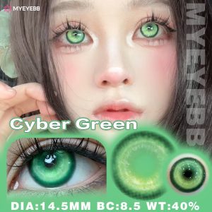 Eyemi Cyber Green Prescription Cosplay Colored Contact Lenses