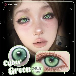 Eyemi Cyber Green Prescription Cosplay Colored Contact Lenses