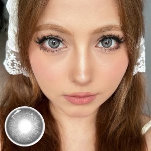 Eyemi Barbie Taylor Grey Prescription Colored Contact Lenses