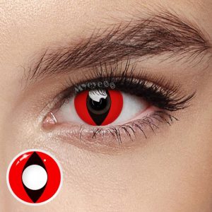 Eyemi Red Cat Eyes Cosplay Colored Contact Lenses