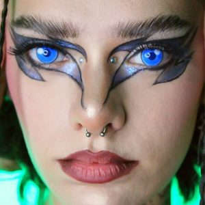 Eyemi Blind Cloud Rim Blue Cosplay Colored Contact Lenses