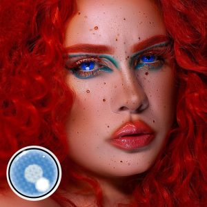 Eyemi Blind Cloud Rim Blue Cosplay Colored Contact Lenses