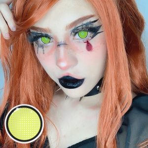 Eyemi Blind Yellow Manson Mesh Cosplay Colored Contact Lenses
