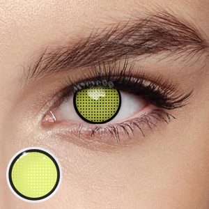 Eyemi Blind Yellow Manson Mesh Cosplay Colored Contact Lenses