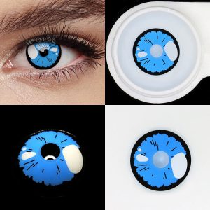 Eyemi Black Lobelia Blue Cosplay Colored Contact Lenses
