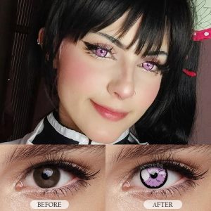 Eyemi Shizuku Purple Cosplay Colored Contact Lenses