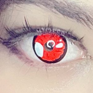 Eyemi Black Lobelia Red Cosplay Colored Contact Lenses